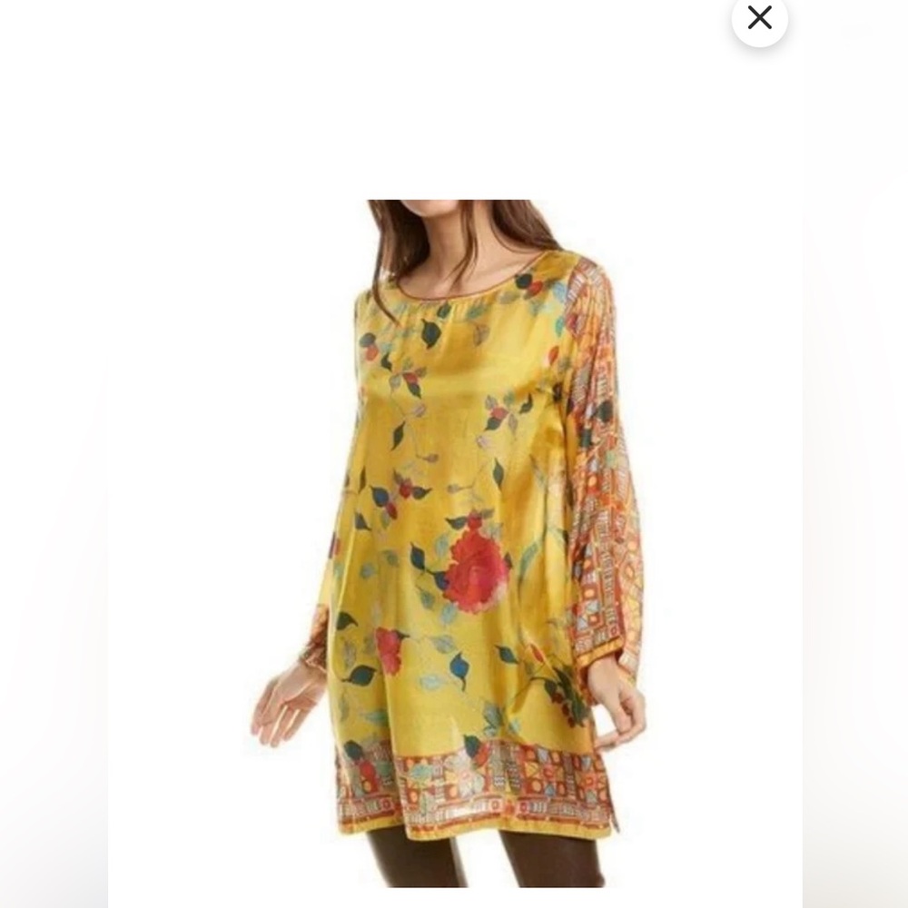 Johnny was silk dress